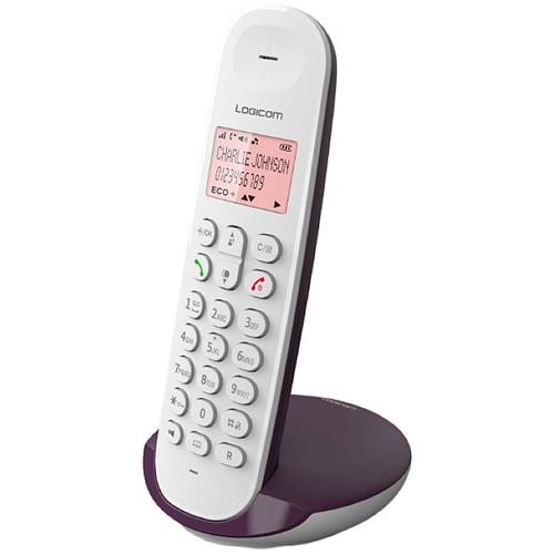 Téléphone Fixe sans fil Logicom Iloa 150 Aubergine