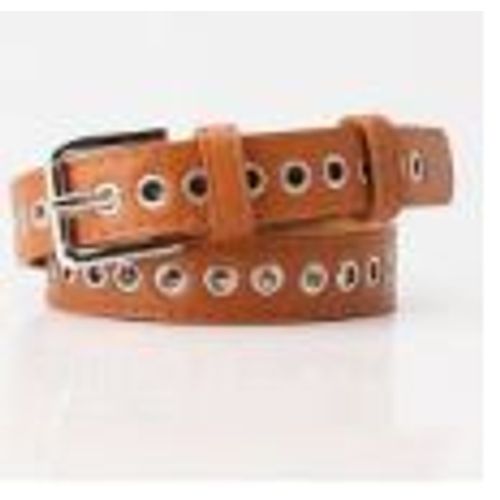 Ceinture Marron Avec Oeillets En Metal