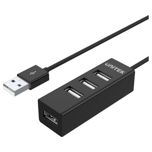 UNITEK Y-2140 hub &amp; concentrateur USB 2.0 Type-A 480 Mbi