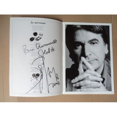 Rare - Programme - Serge Lama-2 Dedicaces -16 Pages Excellent Etat