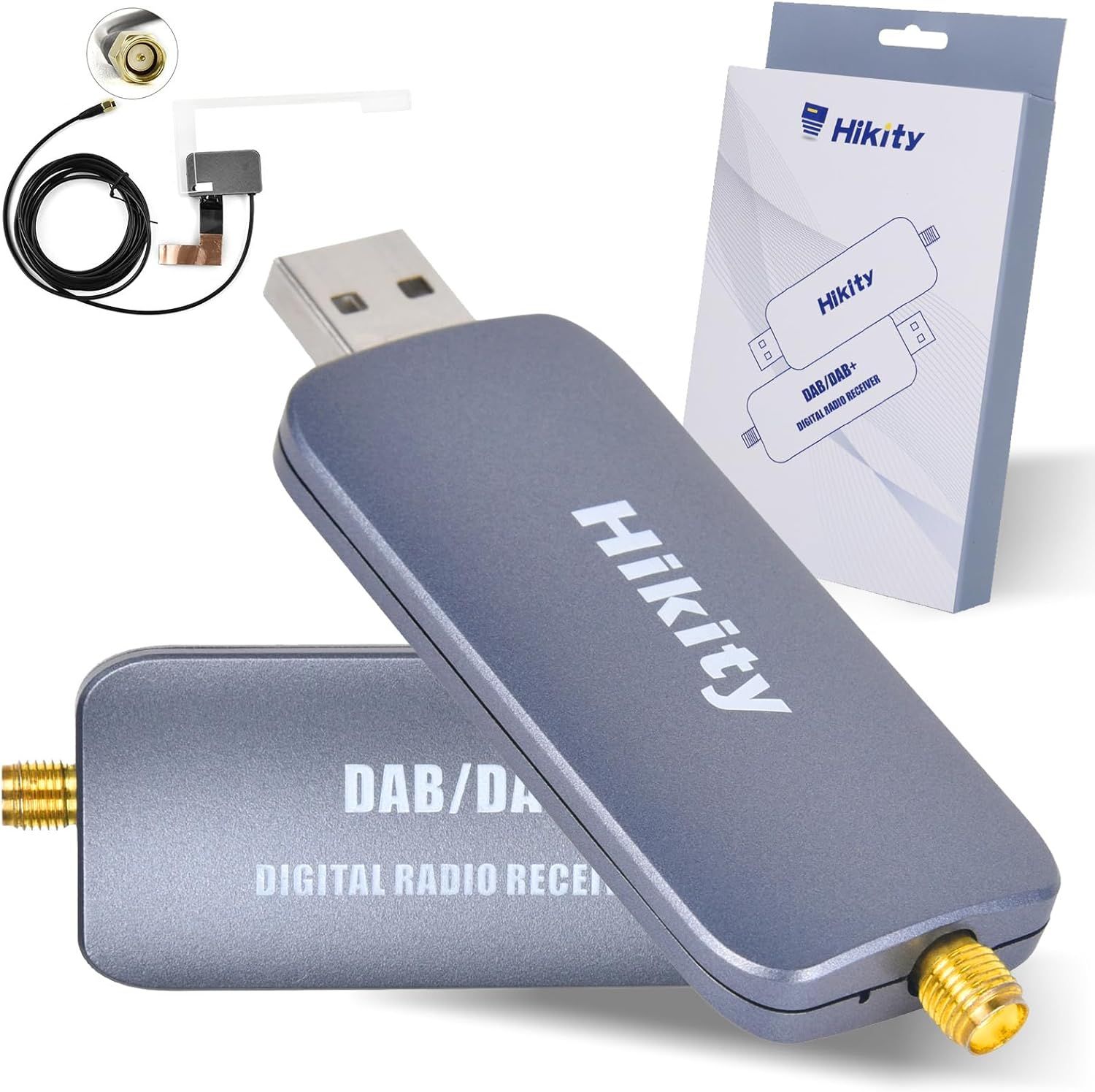 Adaptateur Antenne Voiture DAB/DAB+ Numérique Récepteur pour Androi...