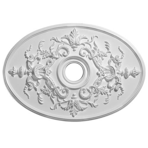 S041 ROSACE de plafond SARMIS diametre 54,4 cm - Polyuréthane haute densité - Blanc