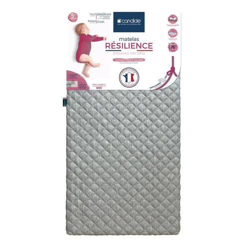 Matelas Résilience Déhoussable 360° 60x120x11 Cm - Candide