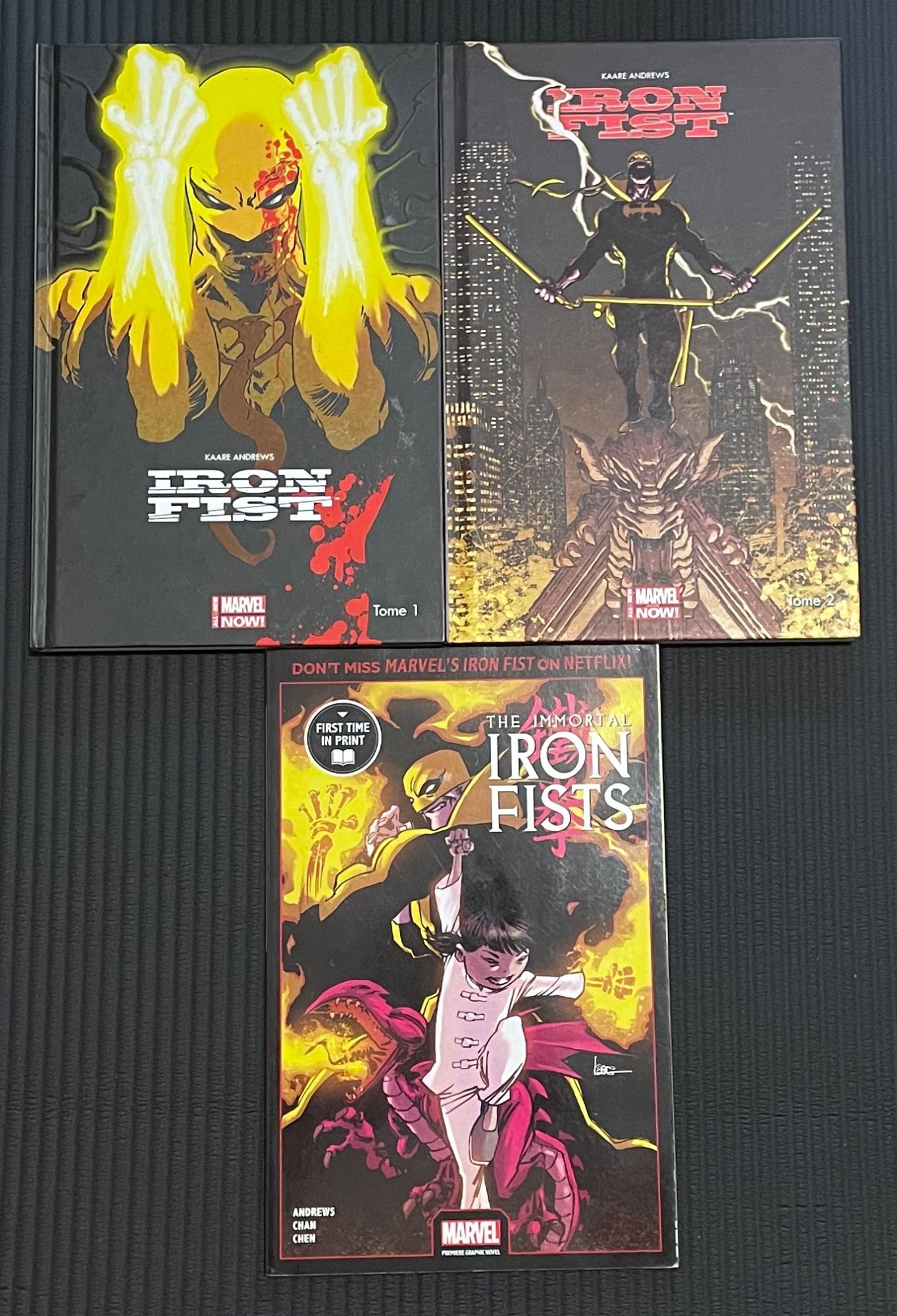 Iron Fist - Intégrale 2 Tomes 100% Marvel + Immortal Iron Fists - Tpb Marvel Vo - Kaare Kyle Andrews