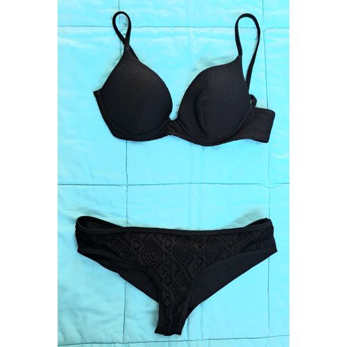 Maillot De Bain Sexy Noir Ensored Belles Fesses Soutien Gorge Rembouré 36 Femme Top Tendance - Envoi Très Rapide Et Soigne.