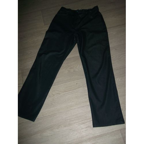Pantalon Façon Jean Christine Laure Bleu Foncé Taille 40 Tbe