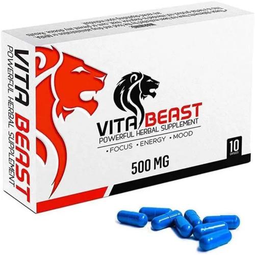 Vitabeast - Complément Alimentaires Puissants Pour Hommes - Augmentation De La Vitalité Énergie, Performance - Effet Prolongé Et Plus Fort 