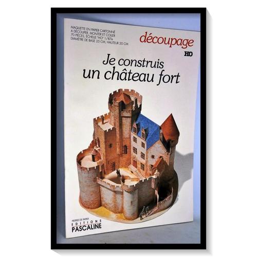 Découpage Maquette En Papier Cartonné - Je Construis Un Château Fort - 70 Pièces - Échelle Ho 1/87ème