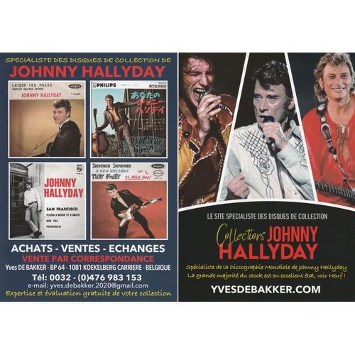 Flyer 10x15cm Johnny Hallyday Collectors / Imprimé Recto Verso