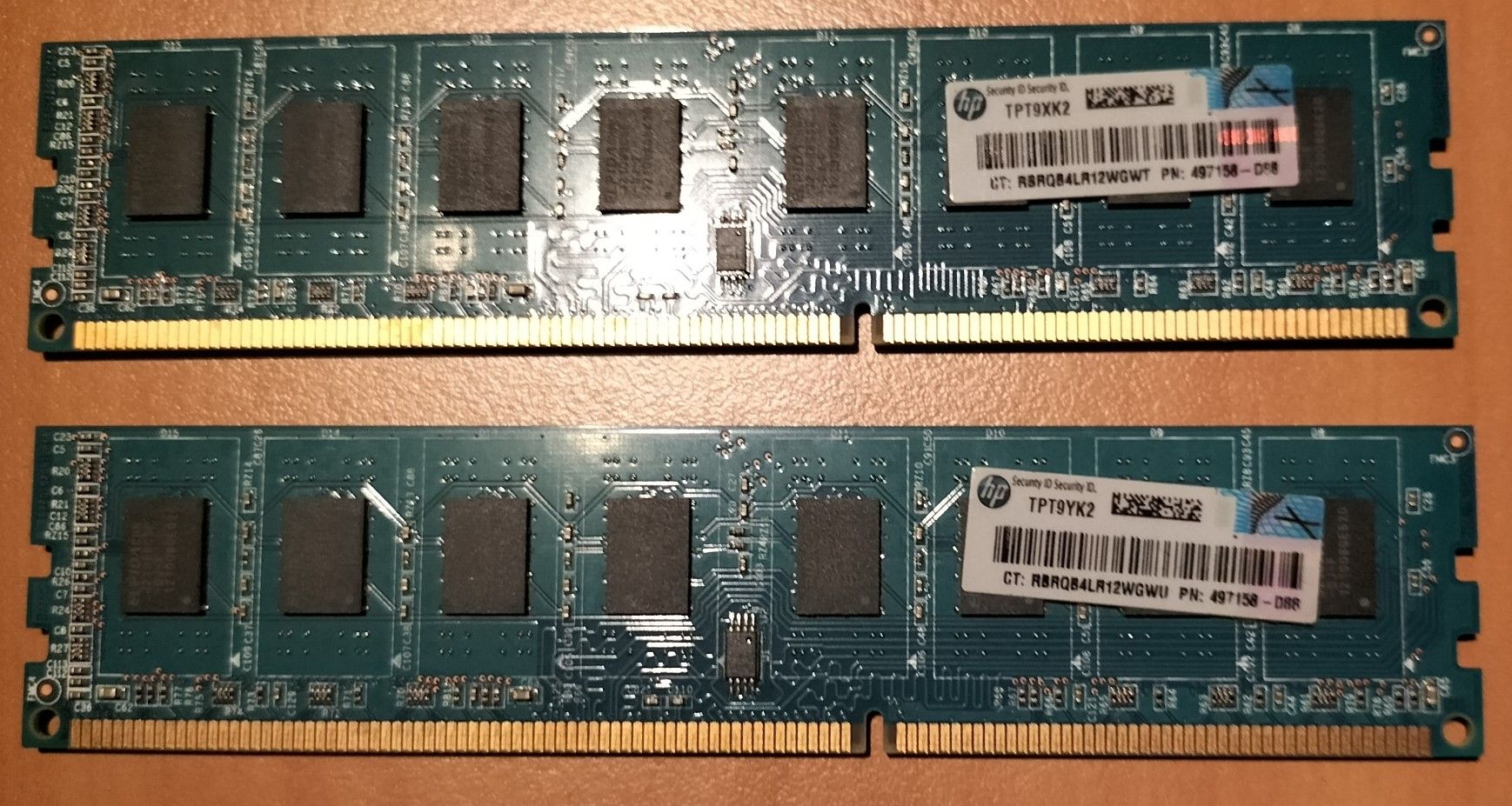 RAM DDR3 4Go x 2 barrettes HP TPT9Yk2