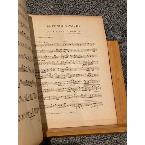 Vivaldi Sonate En Sol Mineur Partition 2 Violons Basse Continue Peyrot Rebufat Senart