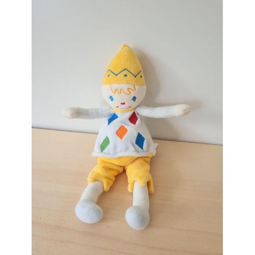 Doudou Clown Arlequin Sucre D'orge