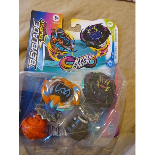 Duo Pack Toupie Beyblade Burst Rise Hyper Sphère Right Artemis A5 Et Dusk Balkesh B5