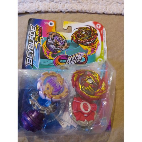 Duo Pack Toupie Beyblade Burst Rise Hyper Sphère Forneus F5 Et Master Devolos D5