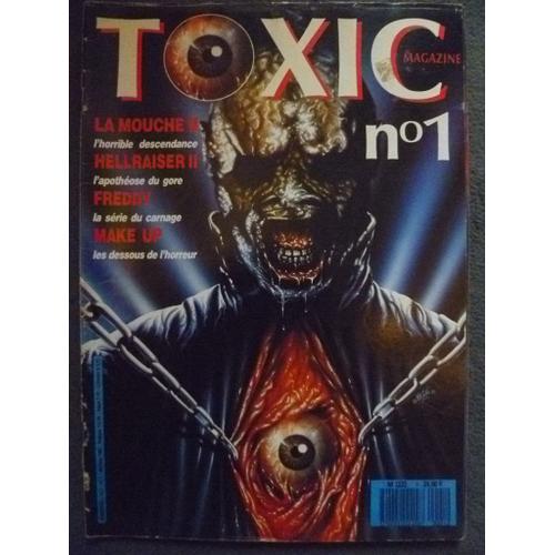 Toxic Magazine N° 1, Mai-Juin 1989, La Mouche2, Hellraiser 2, Sanctuaire, Freddy Krueger