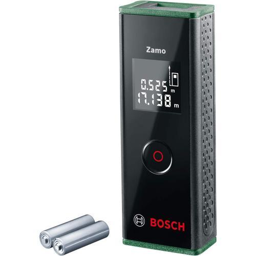 Télémètre laser Zamo de Bosch (mesure facile et précise jusqu'à 20 mètres, 3e génération avec fonction adaptateur)