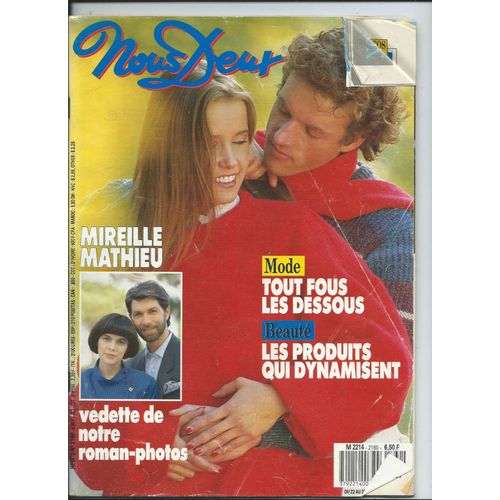 Nous Deux 22/11/1988 Mireille Mathieu, Glenn Medeiros, Maurice Chevalier, Fayrouz, Isabelle Adjani, Renaud, Jeanne Moreau