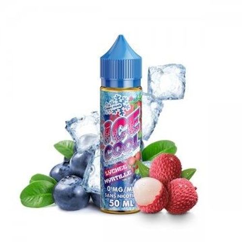 E-liquide Lychee Myrtille 0mg 50ml + 2 Boosters 50/50 20mg - Ice Cool by Liquidarom