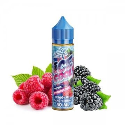 E-liquide Mûre Framboise 0mg 50ml + 2 Boosters 50/50 20mg - Ice Cool by Liquidarom