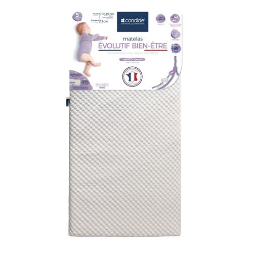 Matelas Évolutif Bien Être Déhoussable 360° 70 X 140 Cm - Candide