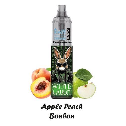 Puff Tornado -Apple Peach Bonbon- 7000 puff by RandM - White Rabbit- 2%-