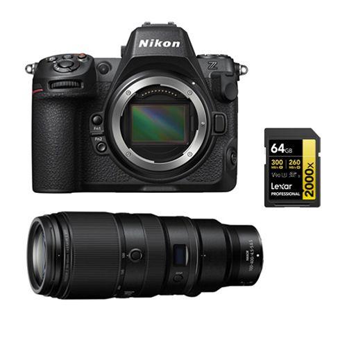 Nikon Z8 Boîtier+Nikon Z 100-400mm f4.5-5.6 VR S NIKKOR+ Lexar 64Go Carte mémoire SDXC professionnelle 2000x UHS-II