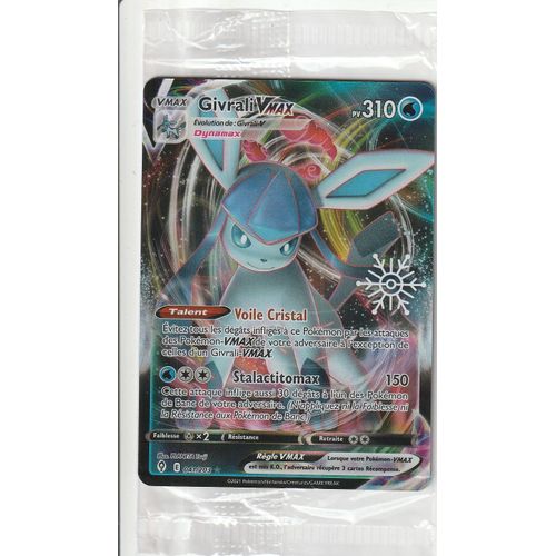 Carte Pokémon Sous Blister - Givrali Vmax -041/203 - Avec Flocon - Calendrier De L'avent 2023 -