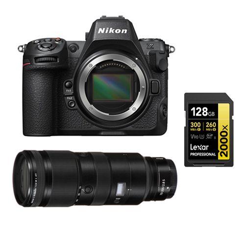 Nikon Z8 Boîtier+Nikon Z 70-200mm f2.8 VR S NIKKOR+Lexar 128Go Carte mémoire SDXC professionnelle 2000x UHS-II