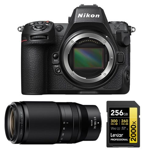 Nikon Z8 Boîtier+Nikon Z 70-180mm F2.8 NIKKOR+Lexar 256Go Carte mémoire SDXC professionnelle 2000x UHS-II