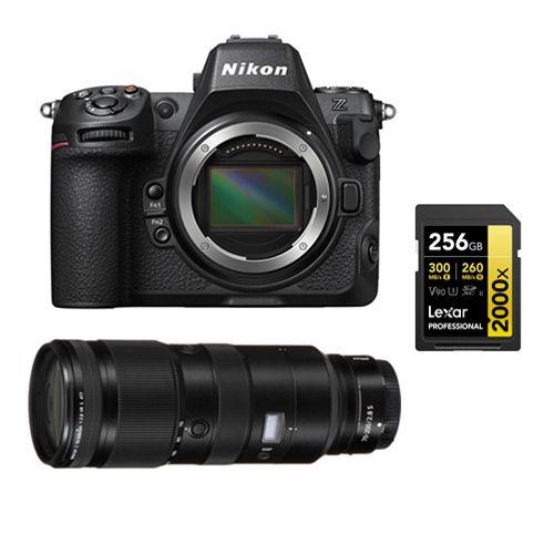 Nikon Z8 Boîtier+Nikon Z 70-200mm f2.8 VR S NIKKOR+Lexar 256Go Carte mémoire SDXC professionnelle 2000x UHS-II