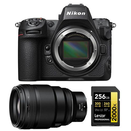 Nikon Z8 Boîtier+Nikon Z 85mm f1.2 S NIKKOR+Lexar 256Go Carte mémoire SDXC professionnelle 2000x UHS-II