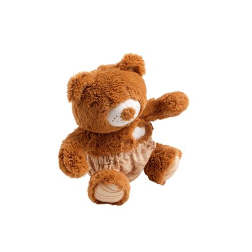 Peluche Ours Marron Avec Détails Brodés