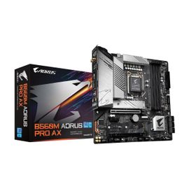 Gigabyte B560M AORUS PRO AX - 1.0 - carte-mère - micro ATX - Socket LGA1200 - B560 Chipset - USB 3.2 Gen 1, USB-C Gen1, USB-C Gen 2x2, USB 3.2 Gen 2 - 2.5 Gigabit LAN, Wi-Fi 6, Bluetooth - carte...