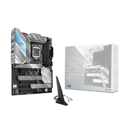 Asus ROG Strix Z590-A Gaming WiFi II Carte mere Intel?Z590 LGA 1200 ATX avec PCIe 4.0, suppression du bruit AI bidirectionnelle, overclocking AI, refroidissement AI, mise en reseau AI, WiFi 6