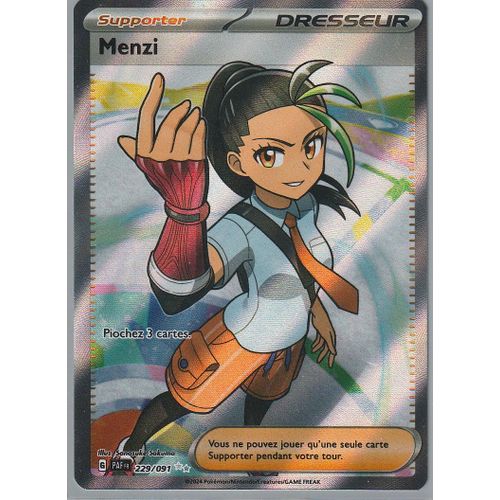 Carte Pokémon - Menzi - 229/091 - Secrète-Rare - Ev4,5 Destinées De Paldea