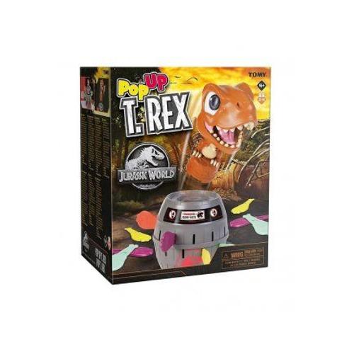 Pic Pop Up Dinosaure T Rex - Tonneau De Pirate Et Os Epees - Jurassic World - Jeu Societe Rigolo Enfant - Set Jouet Et Carte