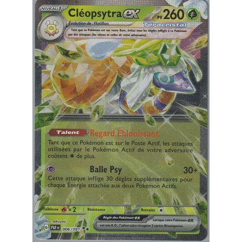 Carte Pokémon - Cléopsytra Ex - 006/091 - Ultra-Rare Téracristal - Ev4,5 Destinées De Paldea