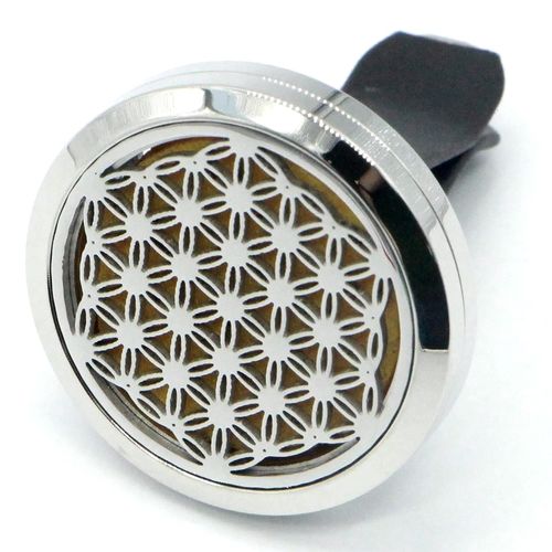 Désodorisant Pour Auto Aromathérapie - Zen Arôme Diffuseur Parfum Huile Essentielle Voiture Clip Arôme Fixation Sur Grille De Ventilation Fleur De Vie 