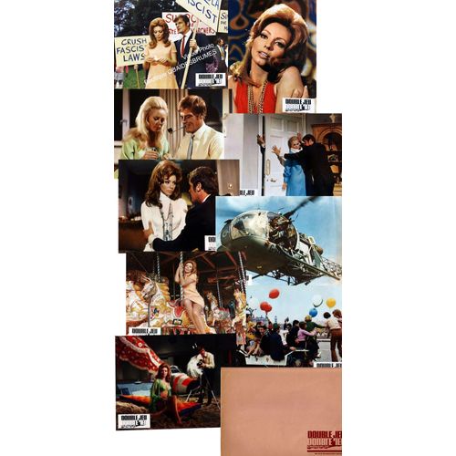 Double Jeu (Crossplot) : Jeu De 9 Photos D'exploitation Cinématographique - Format 21x27 Cm - De Alvin Rakoff Avec Roger Moore, Martha Hyer, Alexis Kanner, Bernard Lee, Ursula Howells - 1969