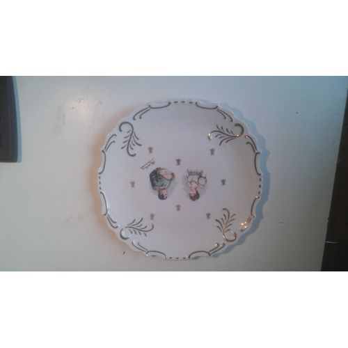 Assiette Décorative Napoléon Ier Bonaparte Porcelaine Or Fin Signée Fernand Desh