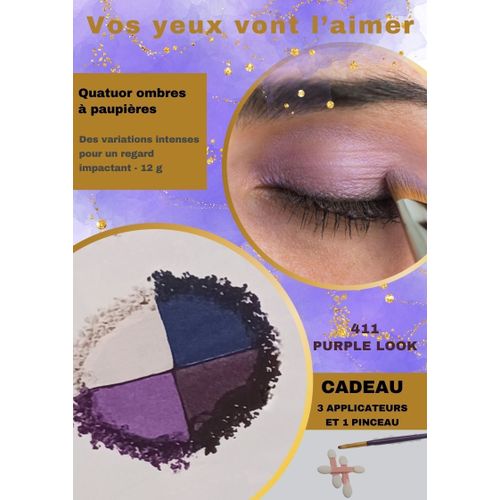 Palette De 4 Ombres À Paupières Violet Violet