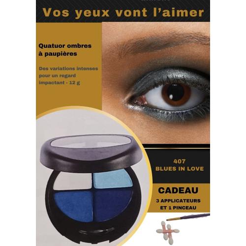 Palette De 4 Ombres À Paupières Dans Les Tons Bleu Bleu