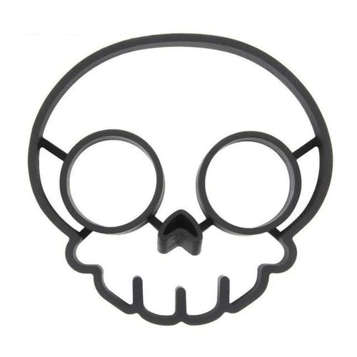 Moule Silicone Tête De Mort ?Uf Sur Plat Squelette