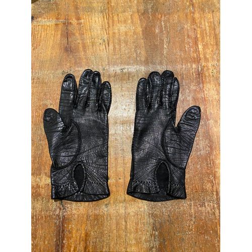 Gant En Cuir Noir