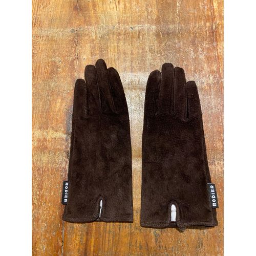 Gant En Croute De Cuir Marron De Chez Rodier