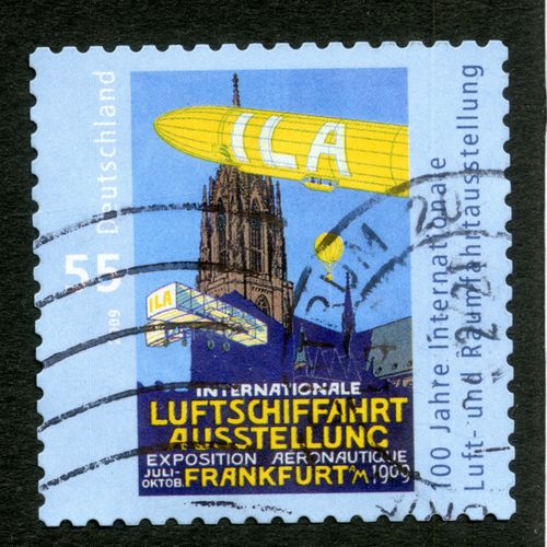 Timbre Oblitéré Deutschland, Internationale Luftschiffahrt Ausstellung, 2009, 55