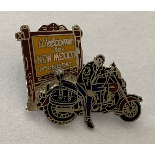 Pins Johnny Hallyday / Welcome To New Mexico / Base Argentée