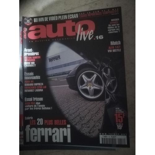 Auto Live 16 De 2000 Aston Martin Vanquish,Bmw M3 Cab,Laguna Estate V6,1.9 Dci,Suzuki Ignis,Audi A4 2.5 Tdi,3.0 V6,Mercedes C180,C200 Cdi,Subaru Impreza Wrx,Peugeot 406 2.2 Hdi,Lupo Gti,Golf Gti Tdi