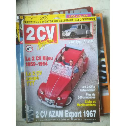 2cv Magazine 2 De 1998 Retromobile,2cv Bijou,Azam Export,2cv Type A