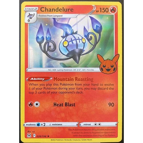 Pokemon Halloween 2023 Trick Or Trade Lugulabre Holo